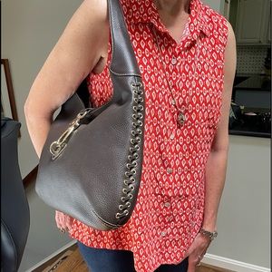 Dooney and Bourke XL Logo Clip Stitched Hobo bag